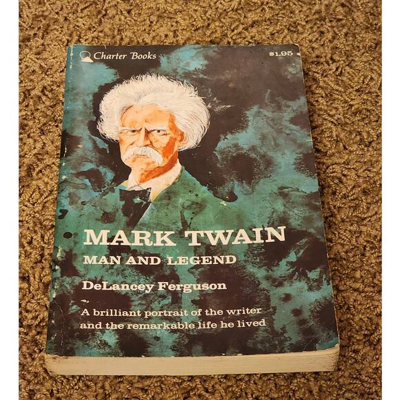 Mark Twain Man And Legend By DeLancey Ferguson Biography Vintage 1963 - Picture 1 of 8